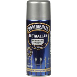 Hammerite Hoogglans Metaallak - Zilvergrijs - 400 ml