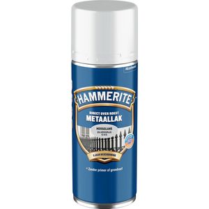 Hammerite Metaallak Hoogglans Zilver S015 Spuitbus 400 ML
