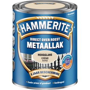 Hammerite Hoogglans Metaallak - Creme - 750 ml