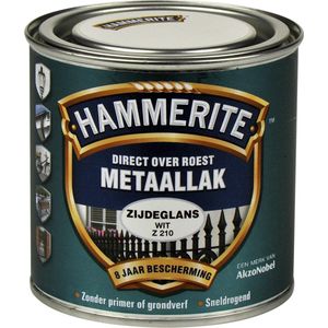 Hammerite Metaallak Zijdeglans Wit Z210 250 ML