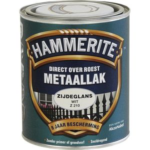 Hammerite Metaallak Zijdeglans Wit 0,75 Liter