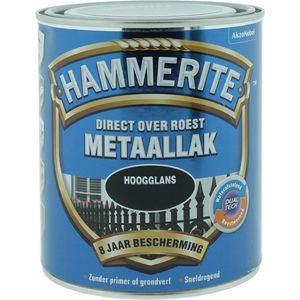 Hammerite Metaallak Grijs Hoogglans 750ml
