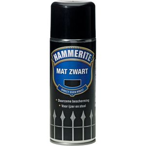 Hammerite - Spuitlak Mat - Zwart - 400ml