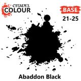 Games Workshop - Citadel Paint - Base Abaddon Black - 12 ml - Acryl