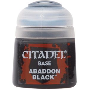 Games Workshop - Citadel Paint - Base Abaddon Black - 12 ml - Acryl
