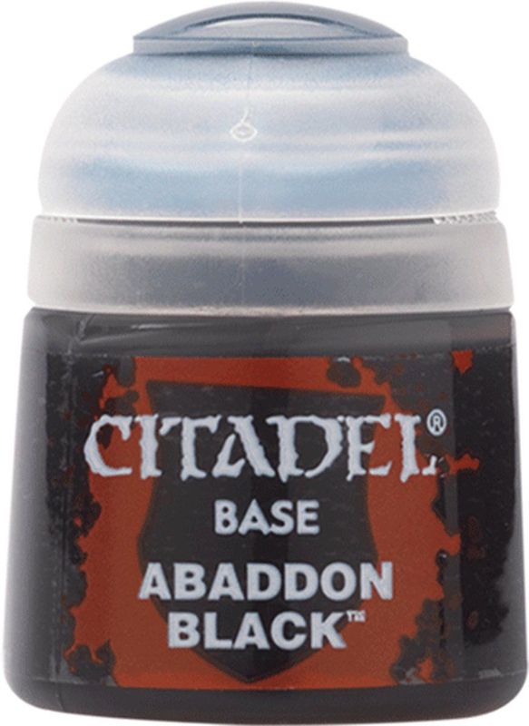 Games Workshop - Citadel Paint - Base Abaddon Black - 12 ml - Acryl