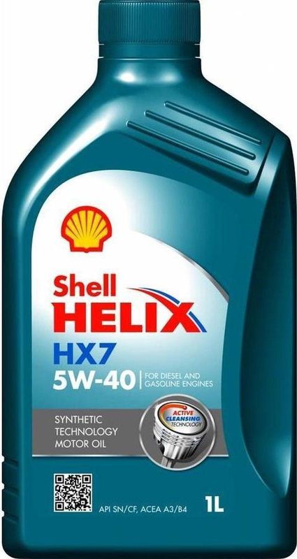 SHELL - HELIX HX7 - Motorolie - 5W40 - Synthetische Technologie - 1 Liter