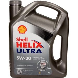 SHELL - Helix Ultra - Motorolie - 5W-30 - 5 liter - Geschikt voor VW, MERCEDES-BENZ, OPEL