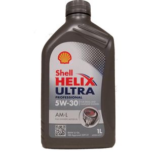 SHELL - Helix Prof Ultra AM-L - Motorolie - 5W-30 - 1 liter - Geschikt voor MERCEDES-BENZ, BMW, MINI