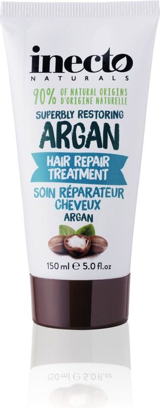 Inecto - Argan Haarmasker - 300 ml - Voedend - Voor Glanzend en Zacht Haar