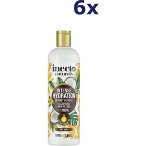 6x Inecto Naturals Coconut Shampoo 500ml