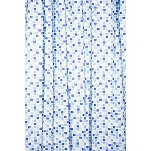 Croydex AE543424 PVC douchegordijn mozaïek blauw