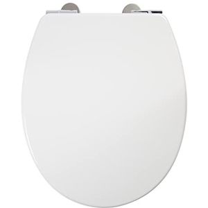 Croydex Antibacteriële toiletbril met langzaam sluitend deksel, wit