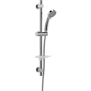 Croydex Essentials AM169341 Doucheset met drie functies, kunststof, 69,4 x 16,2 x 5,8 cm, verchroomd, 69,4 x 16,2 x 5,8 cm