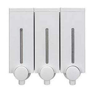 Croydex Slimline Triple Zeepdispenser, Wit, One Size