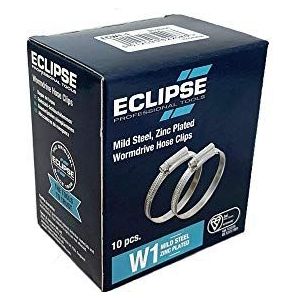 Eclipse Professional Tools ECW1-1A W1 Doos met 10 slangklemmen van 22-30 mm (” - 1”) voor wormwiel van zacht staal