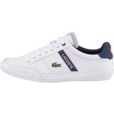 Lacoste - Heren Sneakers Chaymon White/Navy/Red - Wit - Maat 45