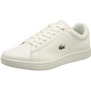 Lacoste Carnaby Evo Bl 21 1 SFA Sneakers voor dames, wit roze 1y9, 37 EU