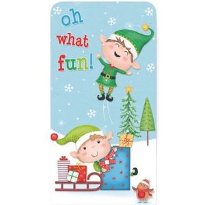 Giftmaker kerstkaart - Laat het sneeuwen