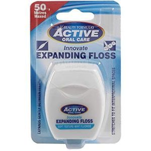 Active Oral Care Innovate Mint Fluoride Expanding Floss 50 m