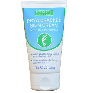 Beauty Formulas Menthol & Peppermint Voetencrème voor Droge en Gebarsten Huid 75 ml