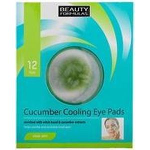 Beauty Formulas - Clear Skin Cucumber Cooling - Oogmaskers - 12 St