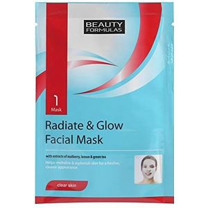 Beauty Formulas Clear Skin Radiate & Glow Verhelderende Gezichtsmasker voor regeneratie van de huid 1 st