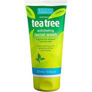 Beauty Formulas - Tea Tree Exfoliating Facial Wash - 150 ml - Gezichtsreiniger