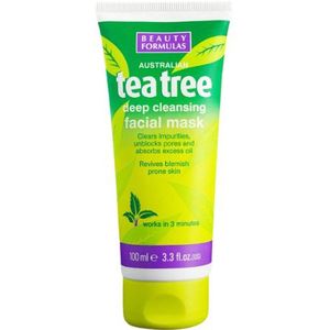 Beauty Formulas Tea Tree Deep Cleansing Gezichtsmasker - 100 ml