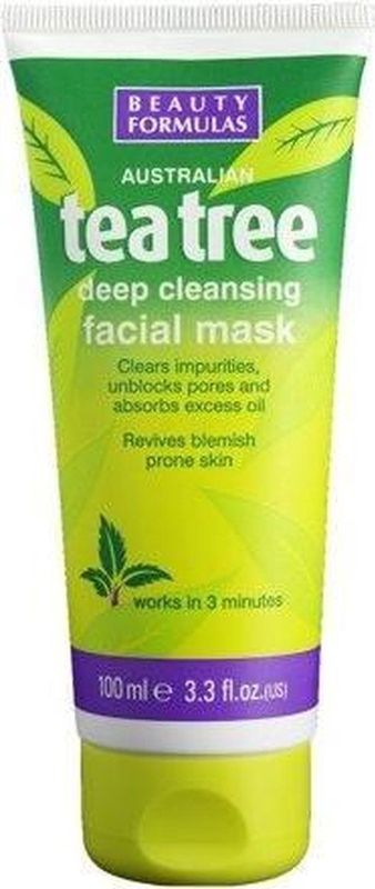 Beauty Formulas - Tea Tree - Dieptereinigend Masker - 100 ml