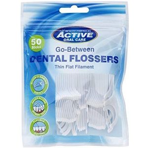 Active Oral Care - Go-Between Dental Flossers - 50 stuks - Flosdraad