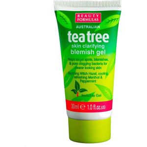 Beauty Formulas Tea Tree Kalmerende Reinigingsgel  tegen Oneffenheden 30 ml
