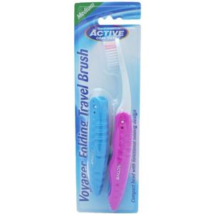 Active Oral Care Folding Travel Toothbrushes Medium 2 st