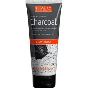 Beauty Formulas - Charcoal - Gezichtsmasker - Actieve Koolstof - 100 ml