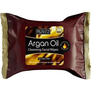 Beauty Formulas - Arganolie - Reinigingsdoekjes - 30 Stuks