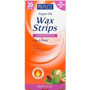 Beauty Formulas Argan Oil Wax Strips - 20 STUKS