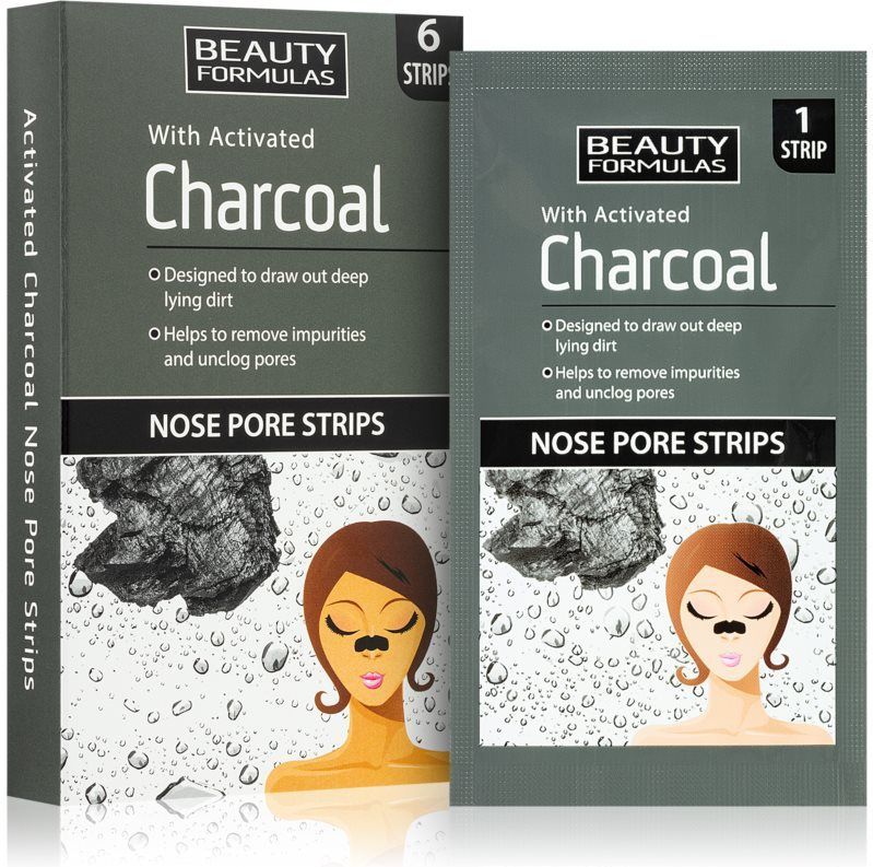 Beauty Formulas Charcoal Nose Pore Strips 6 st
