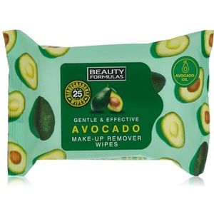 Beauty Formulas Avocado Olie Reinigingsdoekjes - 25 stuks