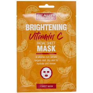 Beauty Formulas Brightening Vitamin C Facial Sheet Mask