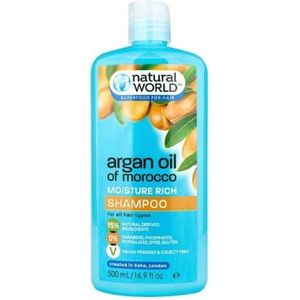 Natural World Moroccan Argan Oil Moisture Repair Shampoo 500 ml