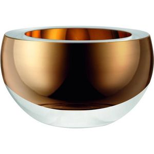 L.S.A. Host - Serveerschaal - Glas - Goud - Handgeschilderd