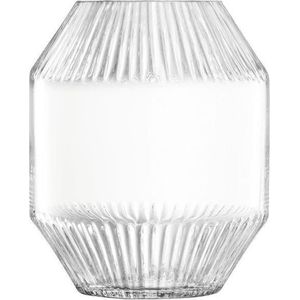 L.S.A. Rotunda Vaas - Transparant - Mondgeblazen Glas - Hoogte 20 cm