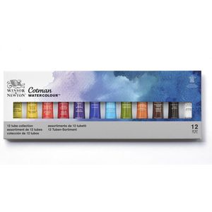 Winsor & Newton Cotman Aquarelset 12 Tubes 8ml