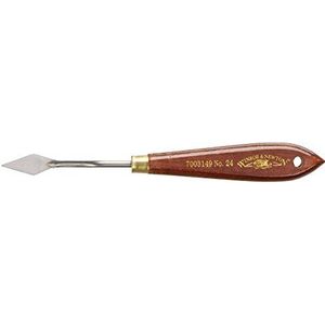 Winsor & Newton 7003149 Acrylverf- en olieverfmes met elastisch lemmet en ergonomische handgreep van natuurlijk hout in professionele kwaliteit nr. 24