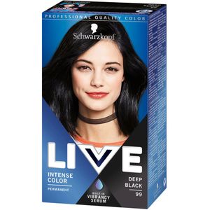 Schwarzkopf Live Permanent Haarkleur - 099 Deep Black