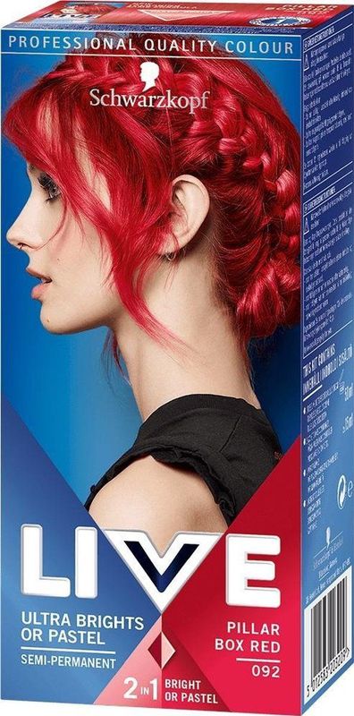 Schwarzkopf Haarcoloration Live Colour Pilar Box Red haarkleuring