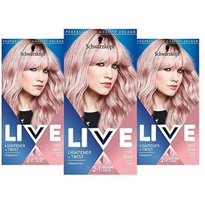 Schwarzkopf Live Lightener + Twist Hair Colour - Cool Rose 101 Schwarzkopf