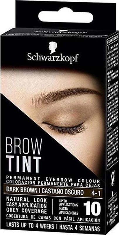 Wenkbrauw Make-up Brow Tint Syoss Kleur 4-1 Dark Brown