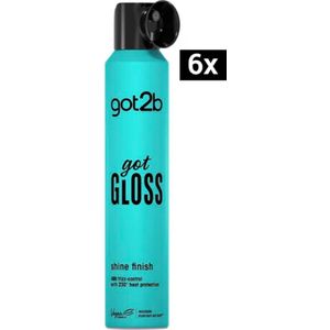 Schwarzkopf Got2B Got Gloss Shine Spray - 6 x 200 ml