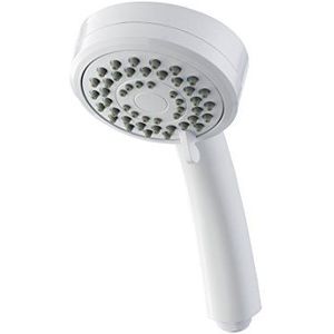 Triton Showers Douchekop | Badkamer Accessoire | Water | 3 Spuitpatronen | Hogedruk Douchekoppen | Lara | Witte Afwerking | Hoofd Set | Douche Accessoires